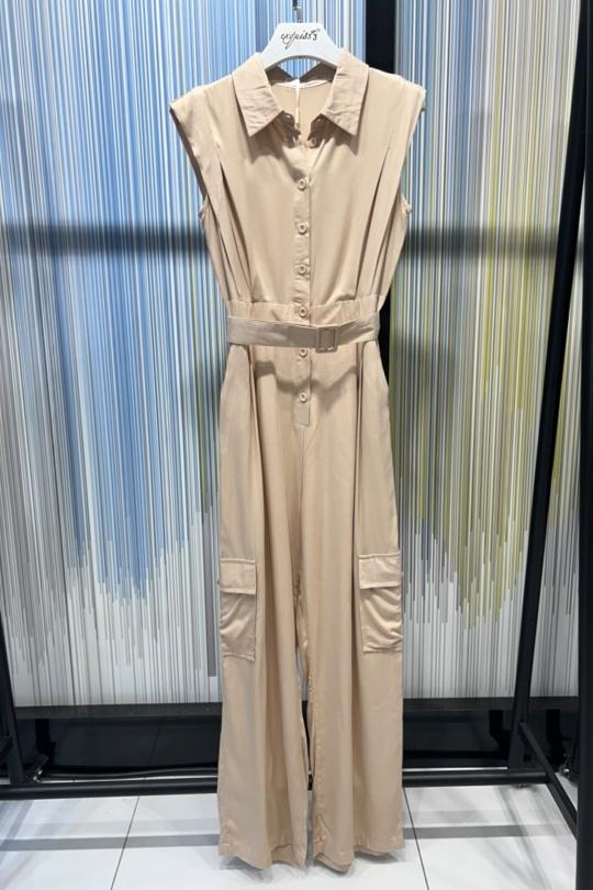 Jumpsuits Women Beige EXQUISS'S Paris RM271.COMBI Efashion Paris