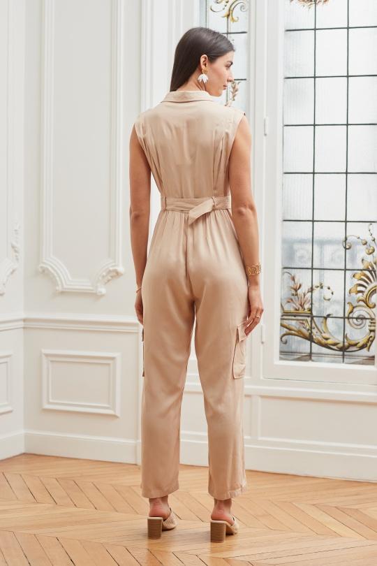 Jumpsuits Women Beige EXQUISS'S Paris RM271.COMBI Efashion Paris