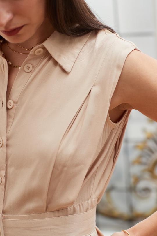 Jumpsuits Women Beige EXQUISS'S Paris RM271.COMBI Efashion Paris