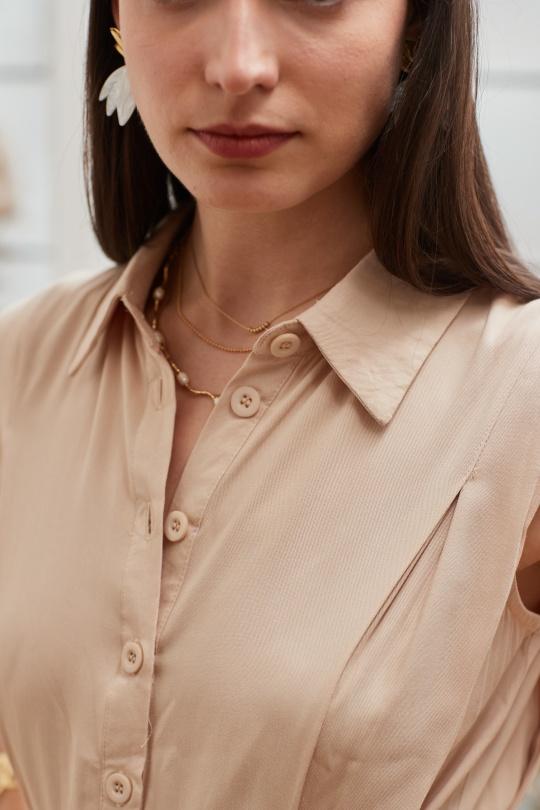 Jumpsuits Women Beige EXQUISS'S Paris RM271.COMBI Efashion Paris