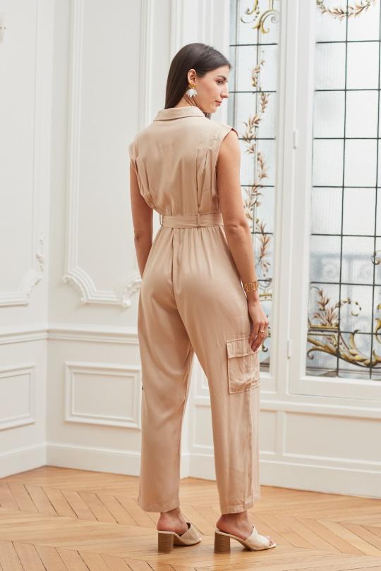 Jumpsuits Women Beige EXQUISS'S Paris RM271.COMBI Efashion Paris