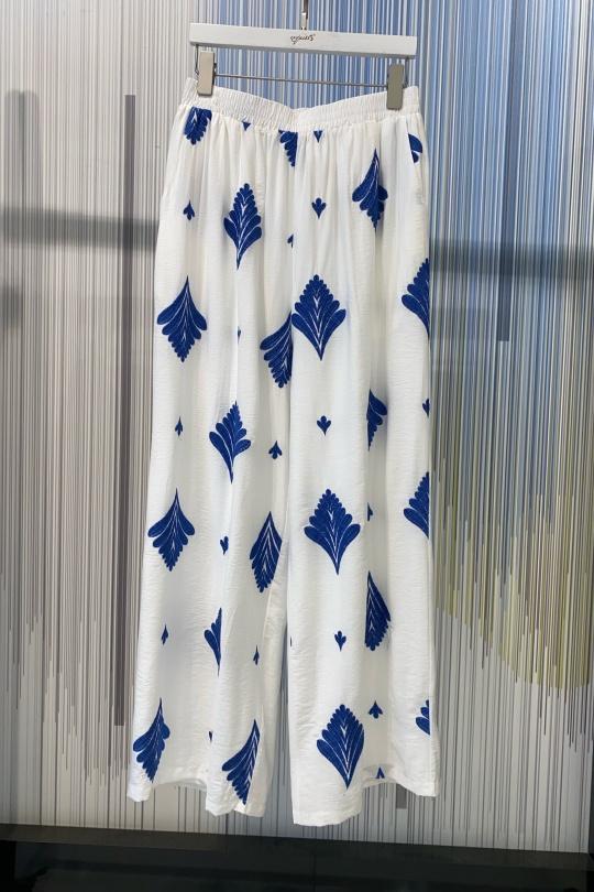Trousers Women Cream EXQUISS'S Paris FH026.PA Efashion Paris