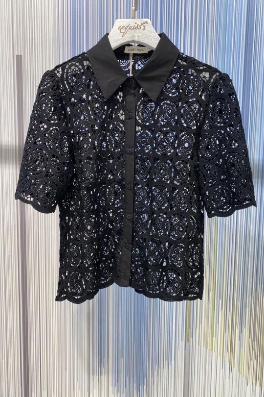 Shirts Women Black EXQUISS'S Paris RM566.CH Efashion Paris