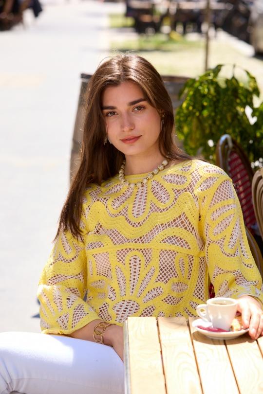 Jumpers Women Yellow EXQUISS'S Paris YH175.PU Efashion Paris