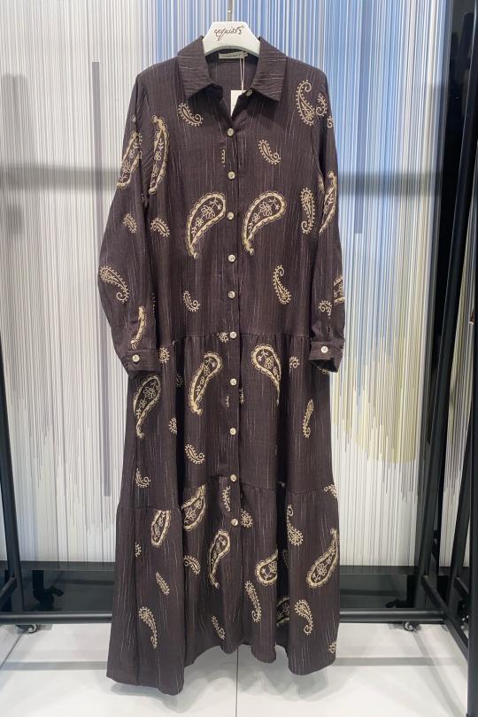 Robes longues Femme Choco EXQUISS'S Paris FH061.RO Efashion Paris