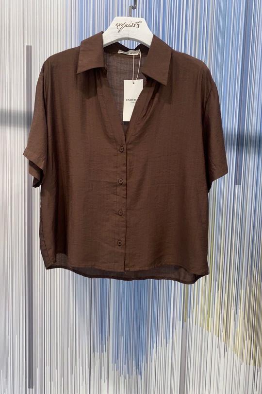 Camicie Donna Brown EXQUISS'S Paris RM760.CH Efashion Paris