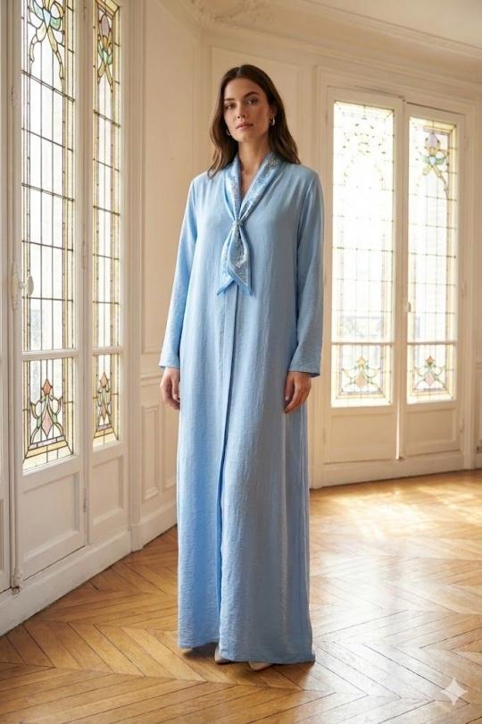 Robes longues Femme Rose EXQUISS'S Paris FH068.RO Efashion Paris