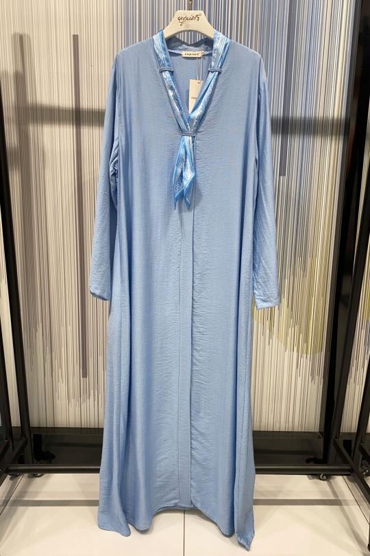 Robes longues Femme Rose EXQUISS'S Paris FH068.RO Efashion Paris