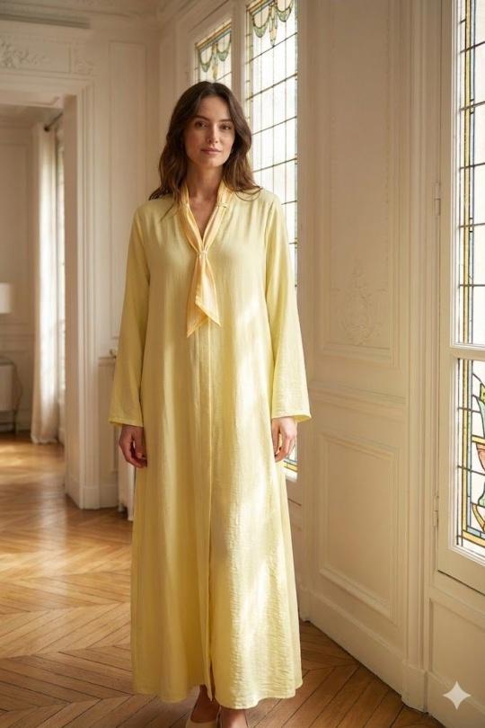 Robes longues Femme Rose EXQUISS'S Paris FH068.RO Efashion Paris