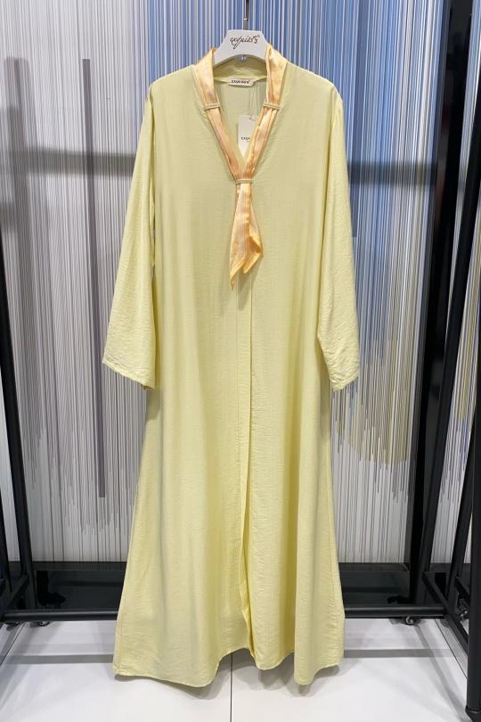 Robes longues Femme Rose EXQUISS'S Paris FH068.RO Efashion Paris