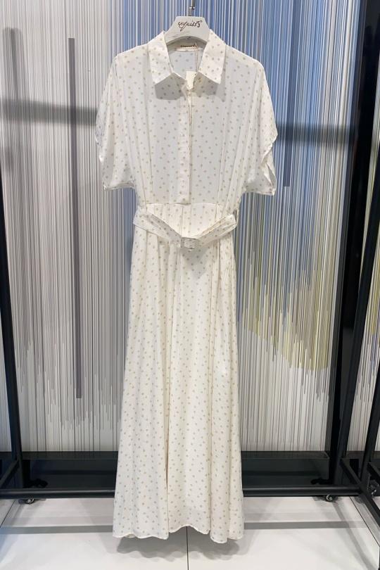 Robes longues Femme ECRU/NOIR EXQUISS'S Paris RM866.RO Efashion Paris