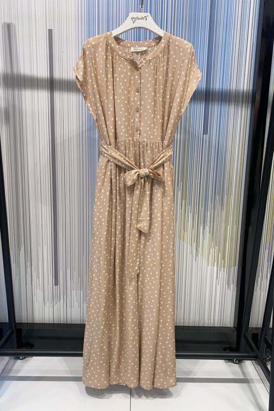 Robes longues Femme Beige EXQUISS'S Paris RM861.RO Efashion Paris
