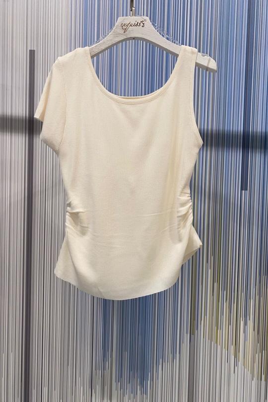 Tops Femme Beige EXQUISS'S Paris CH1971.TOP Efashion Paris