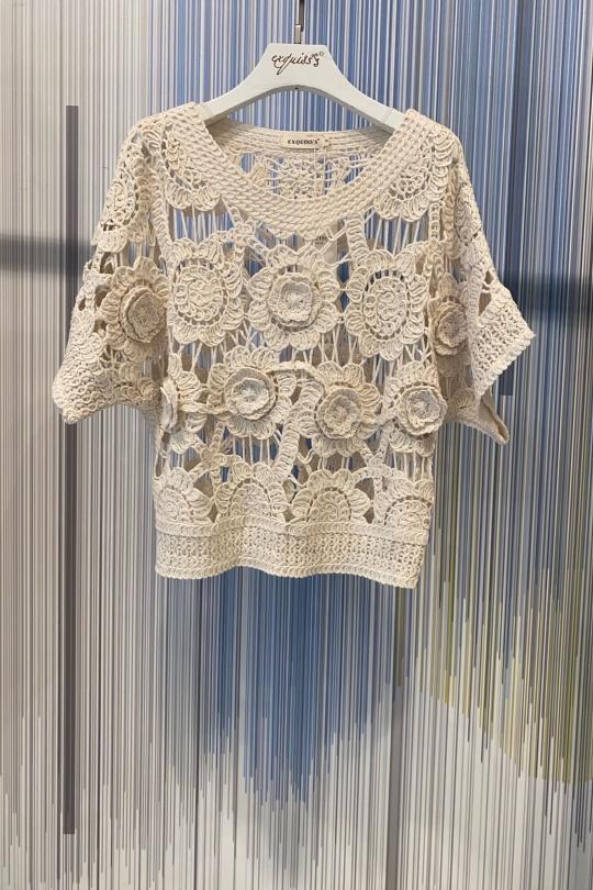 Tops Femme Beige EXQUISS'S Paris DI122.TOP Efashion Paris