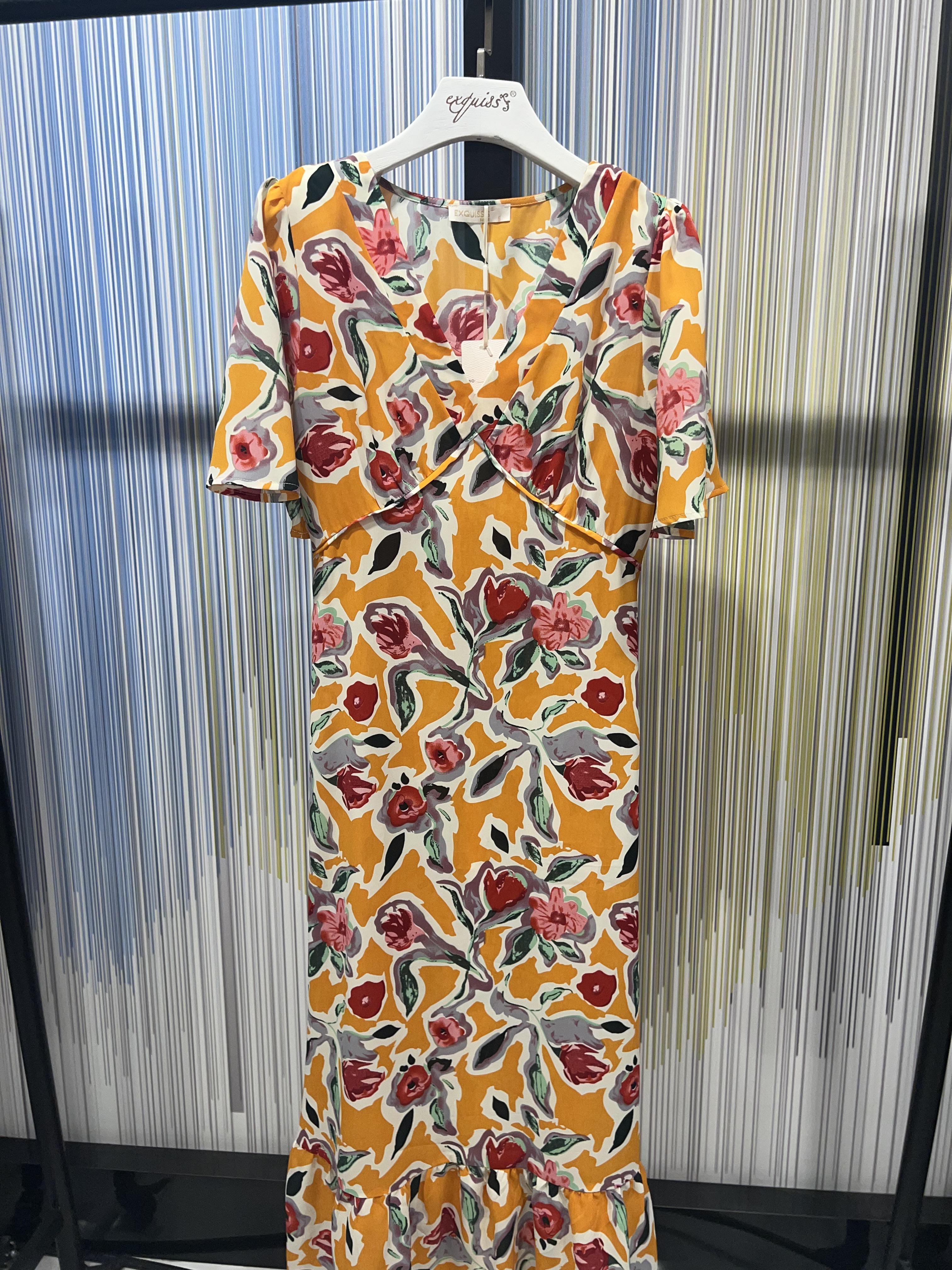 Abiti maxi Donna Yellow EXQUISS'S Paris RM128.RO #c Efashion Paris
