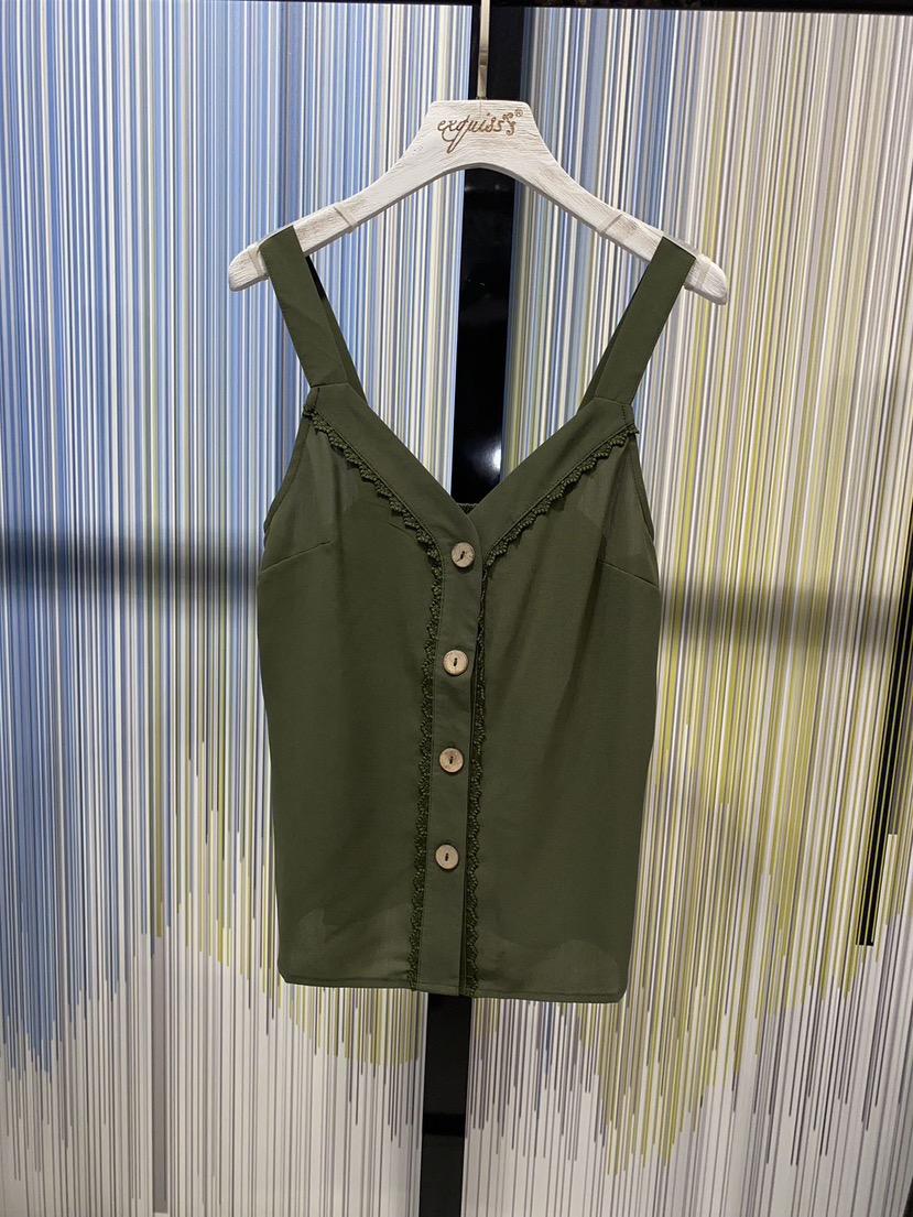Vests Women Khaki EXQUISS'S Paris RM229.TOP #c Efashion Paris