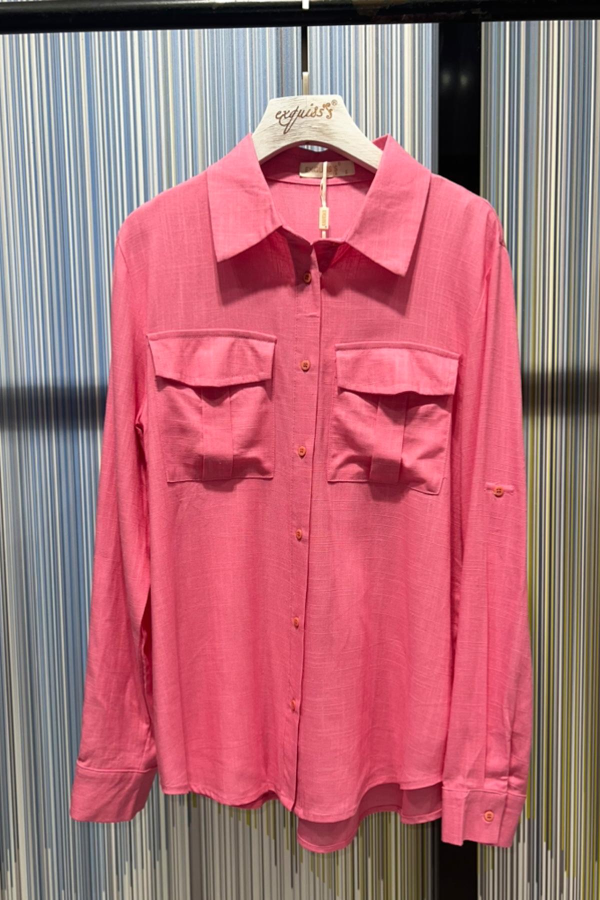 Chemises Femme Fushia EXQUISS'S Paris RM285.CH #c Efashion Paris