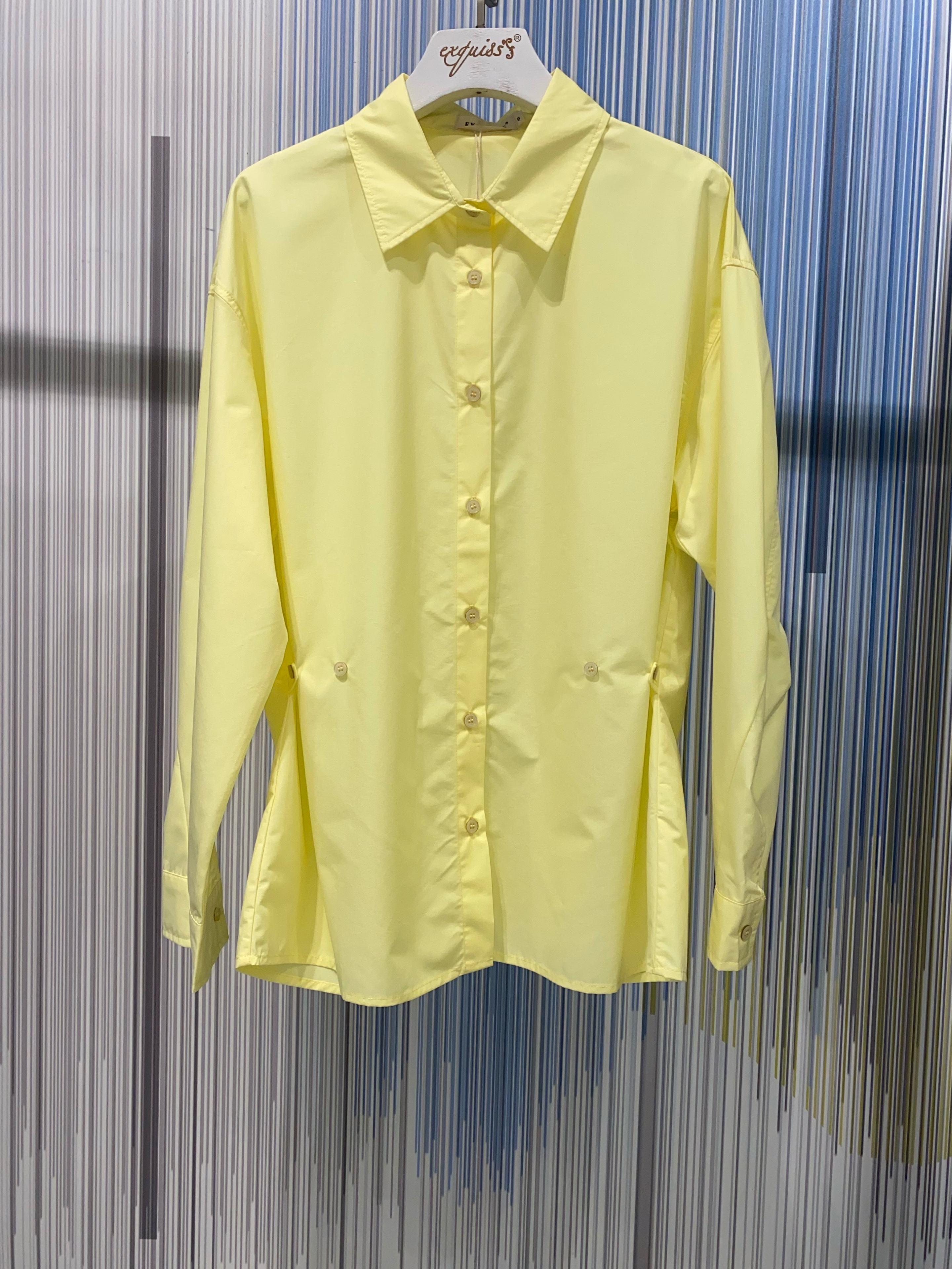 Chemises Femme Jaune EXQUISS'S Paris RM603.CH #c Efashion Paris