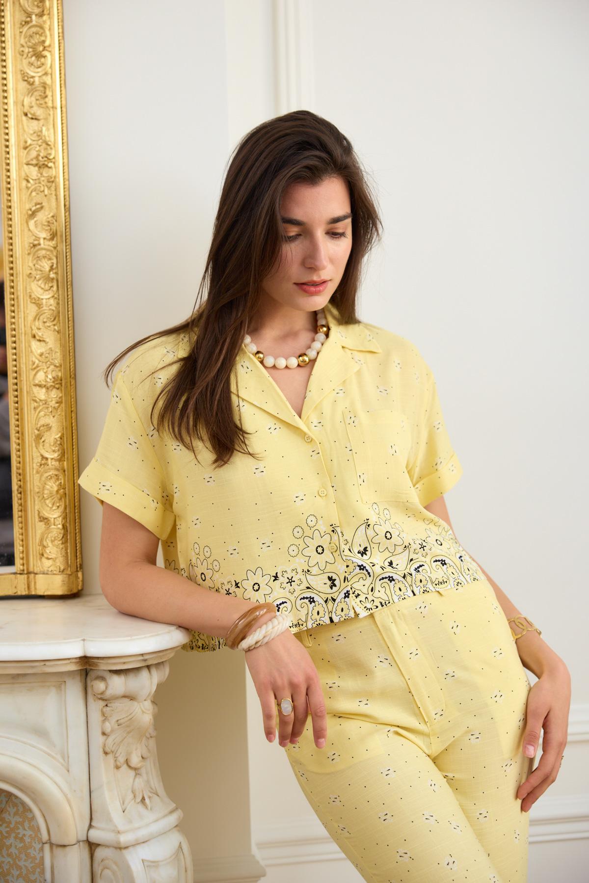 Shirts Women Yellow EXQUISS'S Paris RM680.CH #c Efashion Paris
