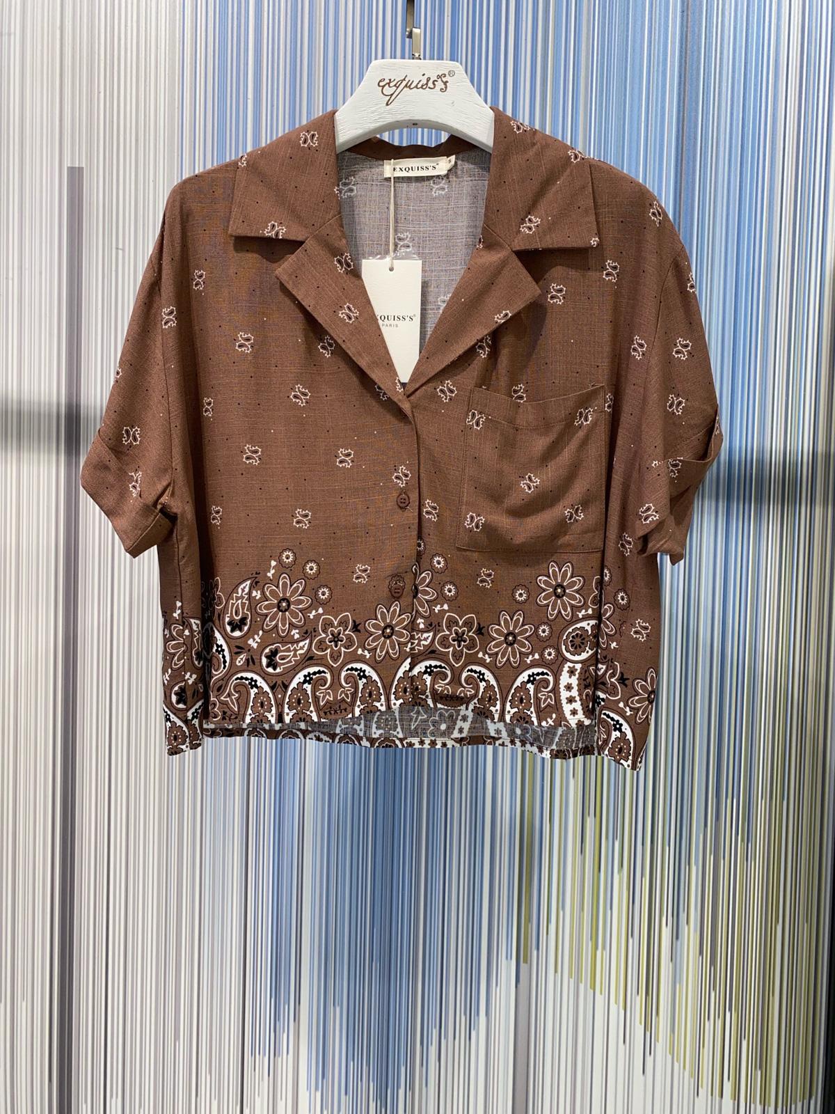 Shirts Women Brown EXQUISS'S Paris RM680.CH #c Efashion Paris