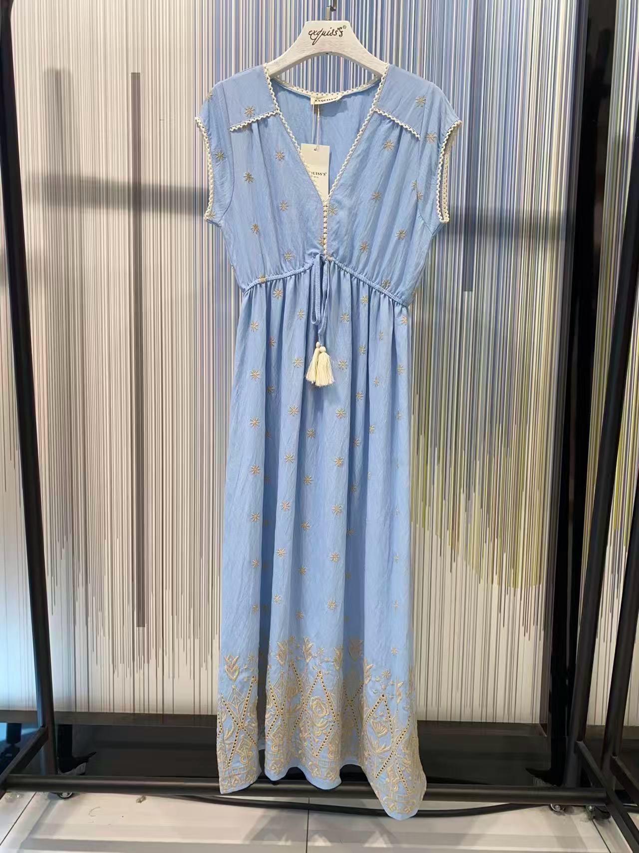 Maxi dresses Women Blue EXQUISS'S Paris RM643.RO #c Efashion Paris