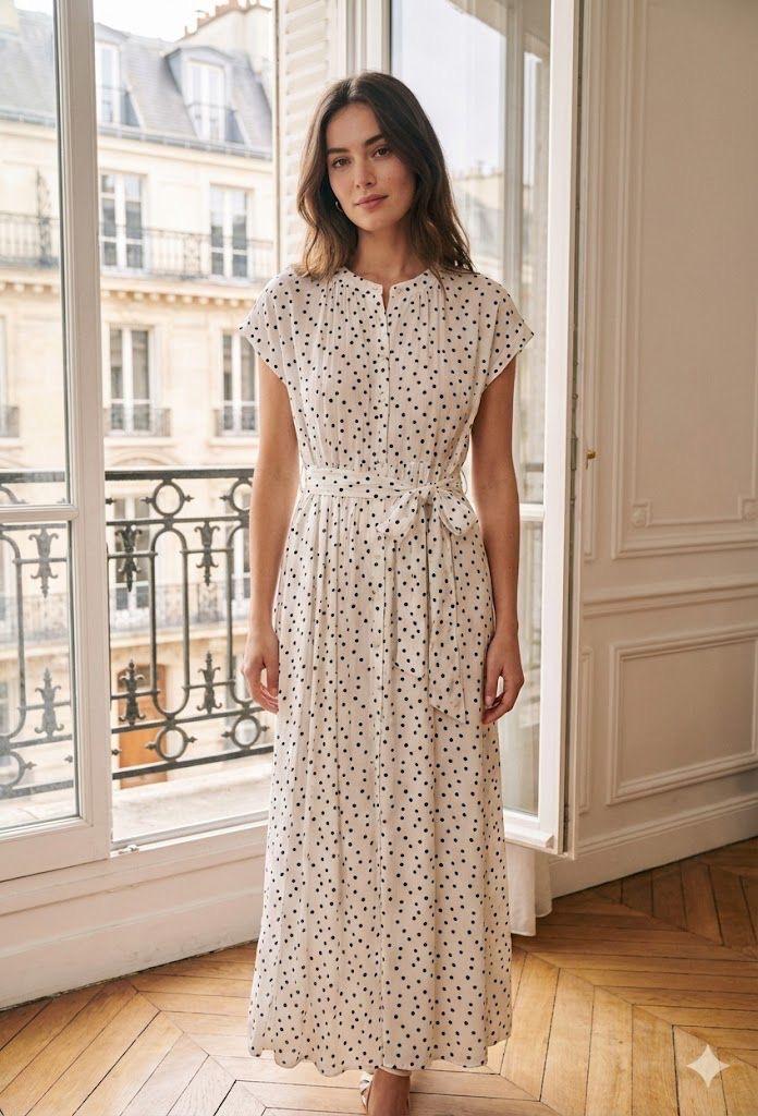 Robes longues Femme Beige EXQUISS'S Paris RM861.RO #c Efashion Paris