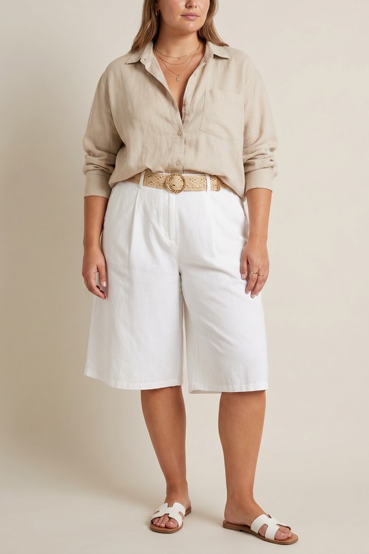 Pantacourts Femme Kaki C'MELODIE 25730 Efashion Paris