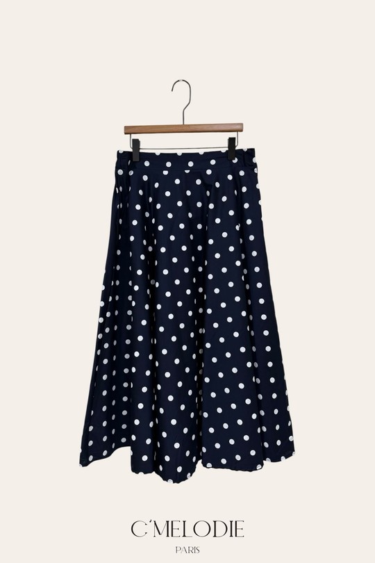 Jupes Femme Noir C'MELODIE 7891 POIS Efashion Paris