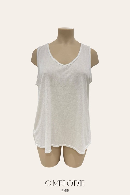 Débardeurs Femme Kaki C'MELODIE 7890 LIN Efashion Paris