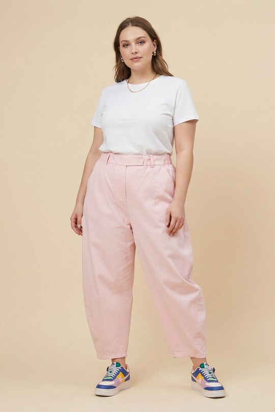Pantalons Femme Rose C'MELODIE 25601 Efashion Paris