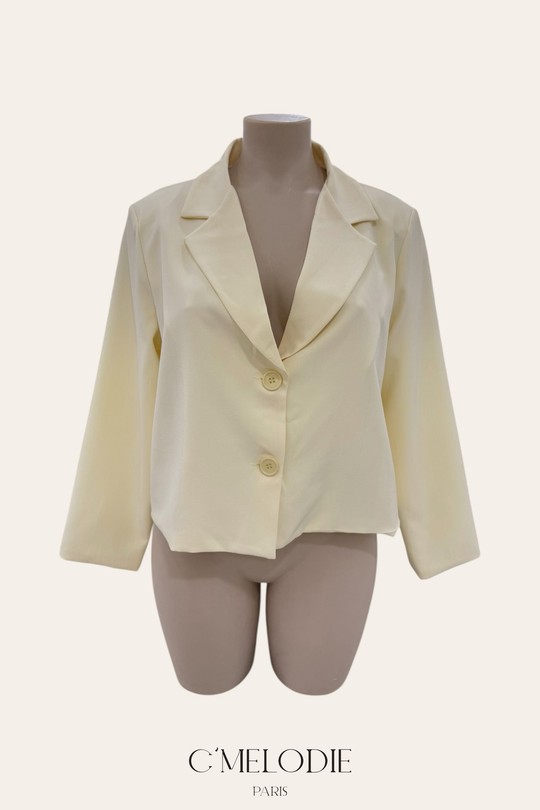 Vestes Femme Jaune C'MELODIE LS2245 Efashion Paris