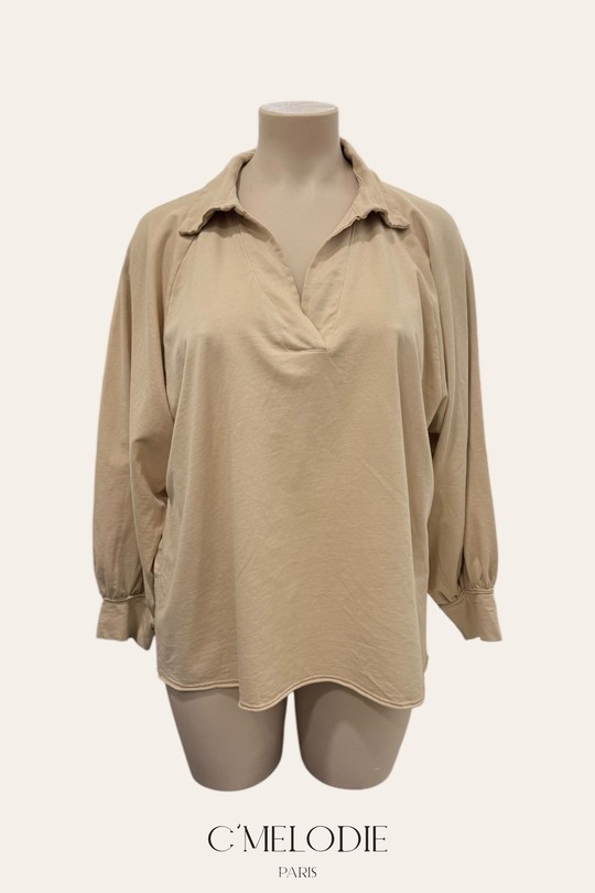 Chemises & blouses Femme Camel C'MELODIE 10389 SWEAT Efashion Paris