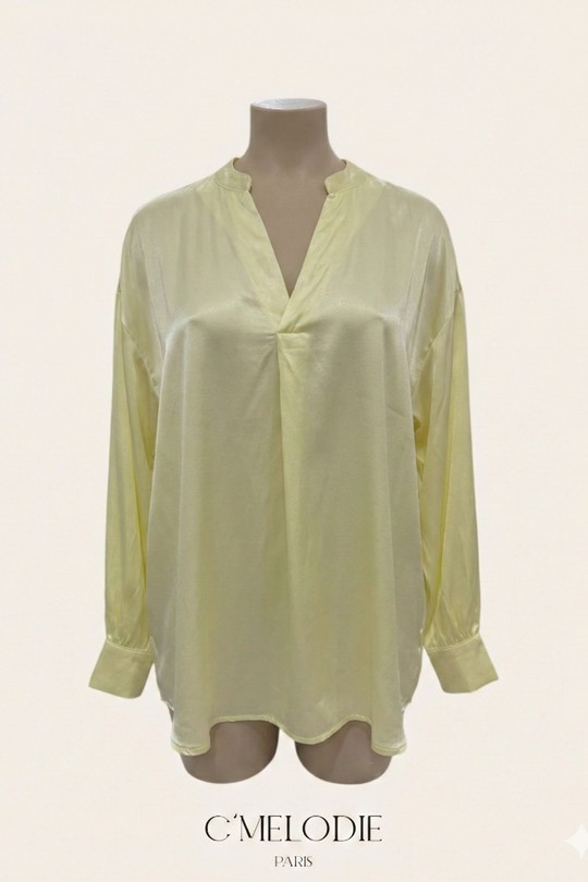 Chemises & blouses Femme Camel C'MELODIE 10459 SATIN EPAIS Efashion Paris