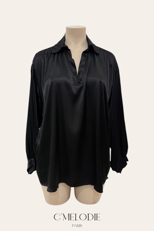 Chemises & blouses Femme Marine C'MELODIE 104170 SATIN EPAIS Efashion Paris