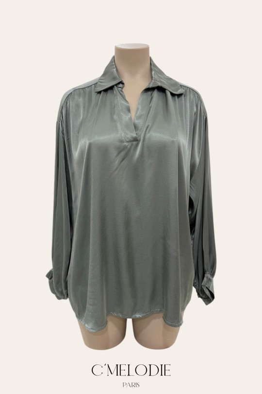 Chemises & blouses Femme Marine C'MELODIE 104170 SATIN EPAIS Efashion Paris