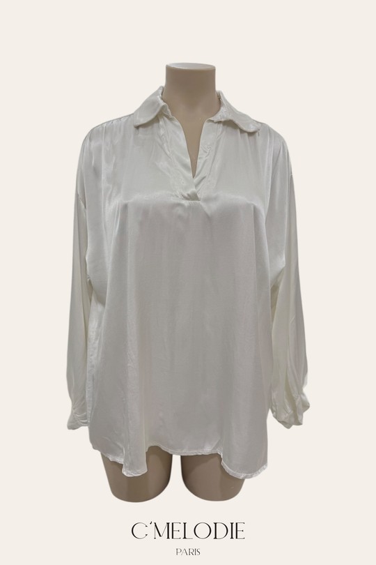 Chemises & blouses Femme Marine C'MELODIE 104170 SATIN EPAIS Efashion Paris