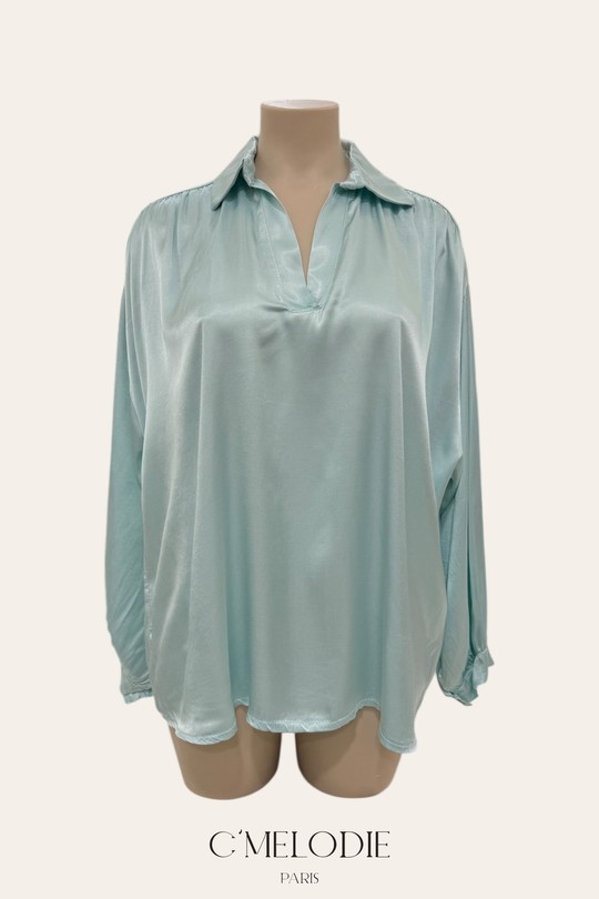 Chemises & blouses Femme Marine C'MELODIE 104170 SATIN EPAIS Efashion Paris