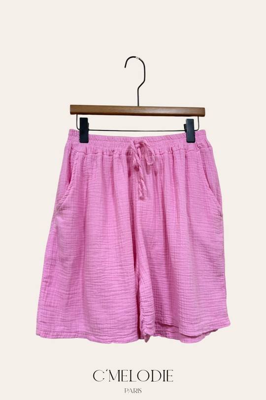 Shorts Femme Bleu C'MELODIE 10266 GAZE Efashion Paris