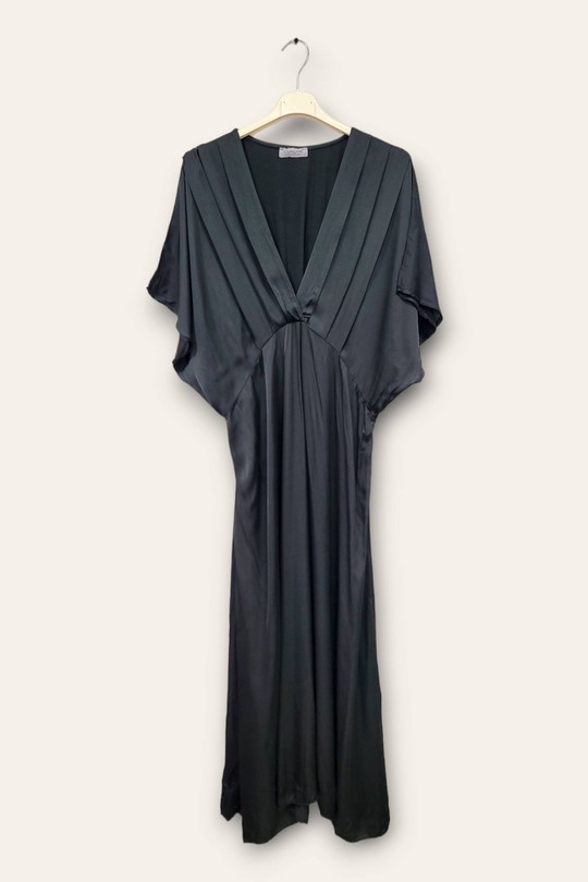 Robes & Combinaisons Femme Noir C'MELODIE 6432 SATIN Efashion Paris