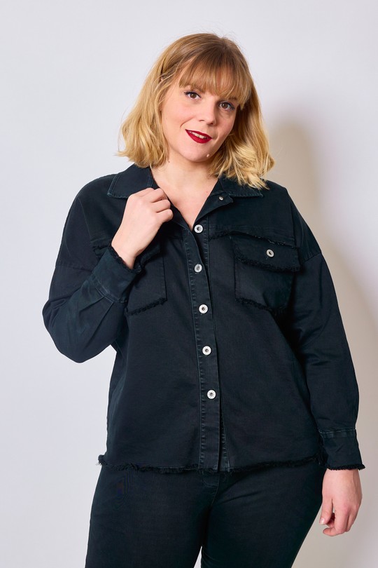 Vestes Femme Noir C'MELODIE 344 Efashion Paris
