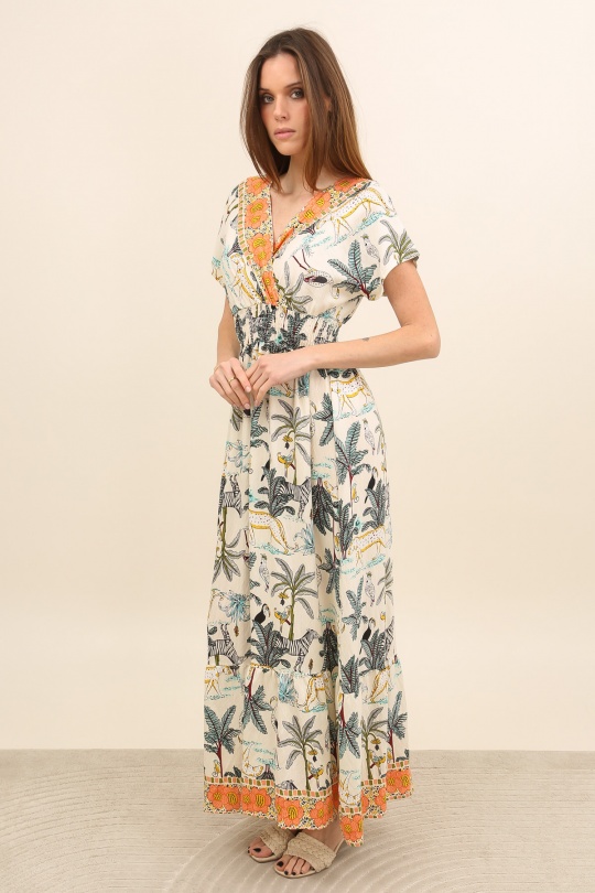 Robes longues Femme Couleurs mélangées MJ FASHION R125 Efashion Paris