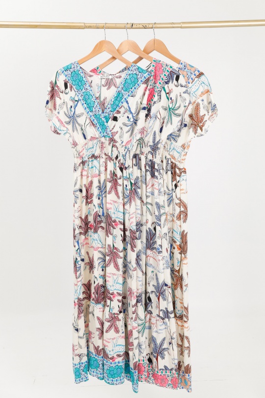 Robes longues Femme Couleurs mélangées MJ FASHION R125 Efashion Paris