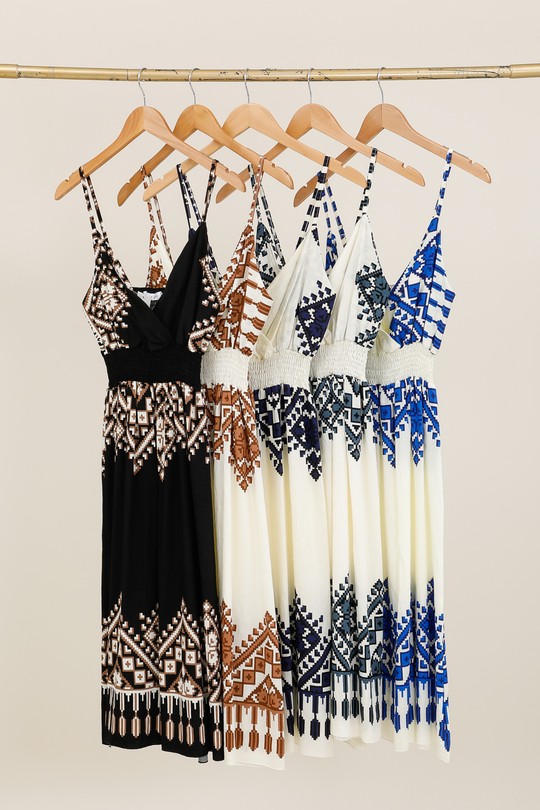 Midi dresses Women Mixed colors MJ FASHION 9156 Efashion Paris