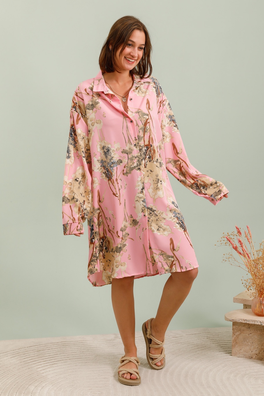 Robes mi-longues Femme Couleurs mélangées MJ FASHION GX01 #c Efashion Paris