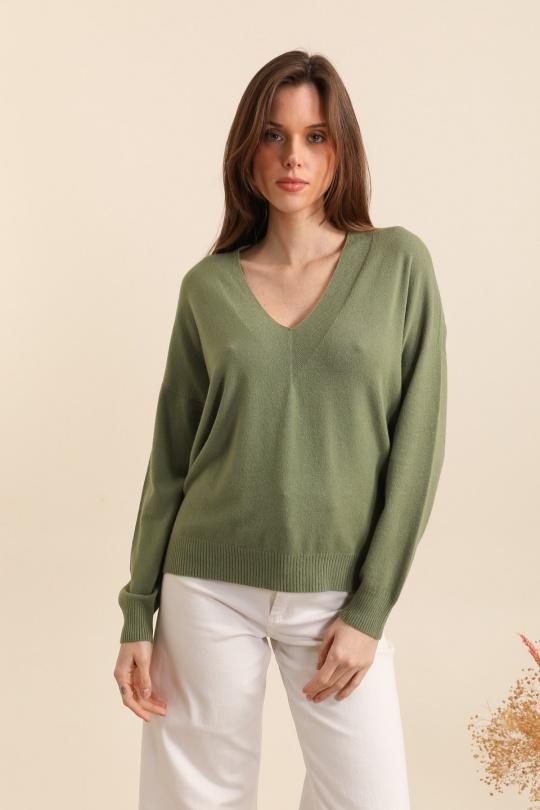 Pulls Femme Olive For Her Paris (SHINIE) 8695 Efashion Paris