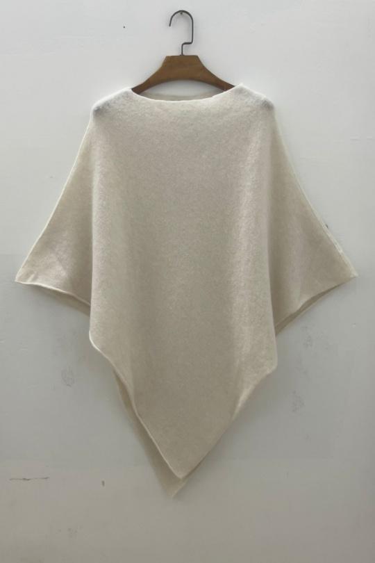 Capes and ponchos Women Cream For Her Paris (SHINIE) 69102PONCHO Efashion Paris