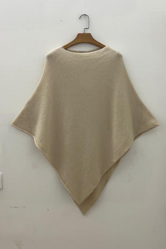 Capes and ponchos Women Cream For Her Paris (SHINIE) 69102PONCHO Efashion Paris
