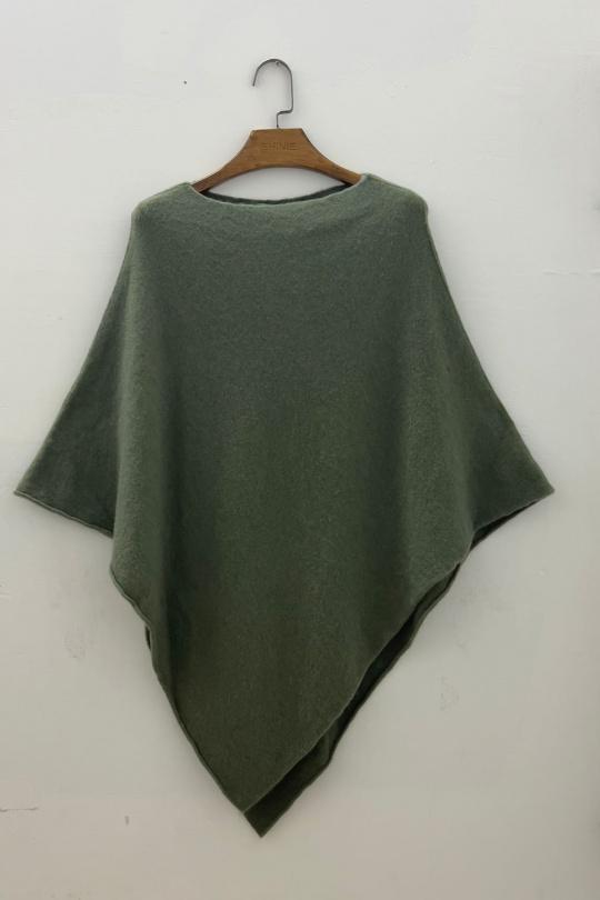 Capes and ponchos Women Cream For Her Paris (SHINIE) 69102PONCHO Efashion Paris