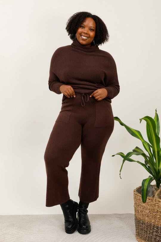 Trousers Women Brown For Her Paris (SHINIE) 86806 Efashion Paris
