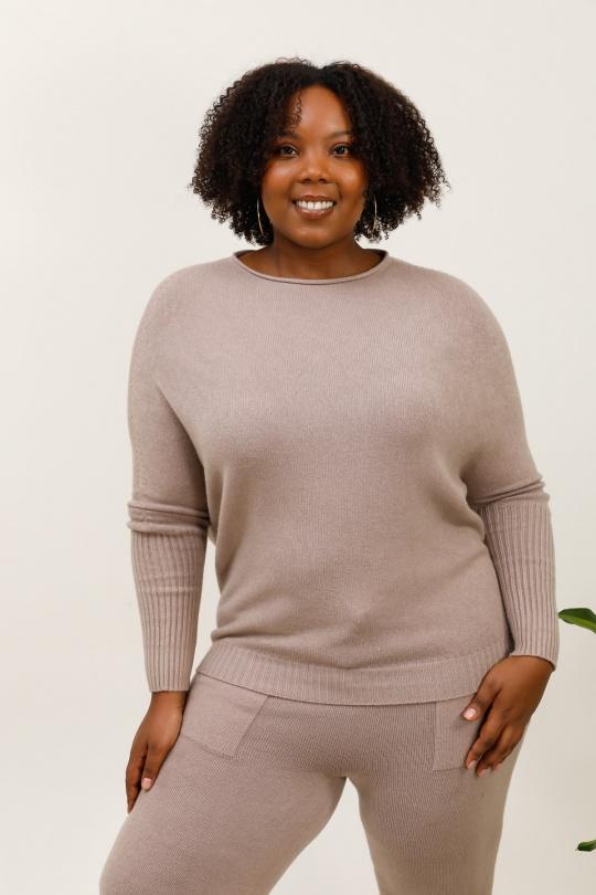 Jumpers Women Taupe For Her Paris (SHINIE) 86805 Efashion Paris